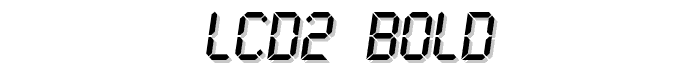 LCD2 Bold font